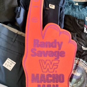 Randy Savage Wrestling Foam Finger Vintage 90's